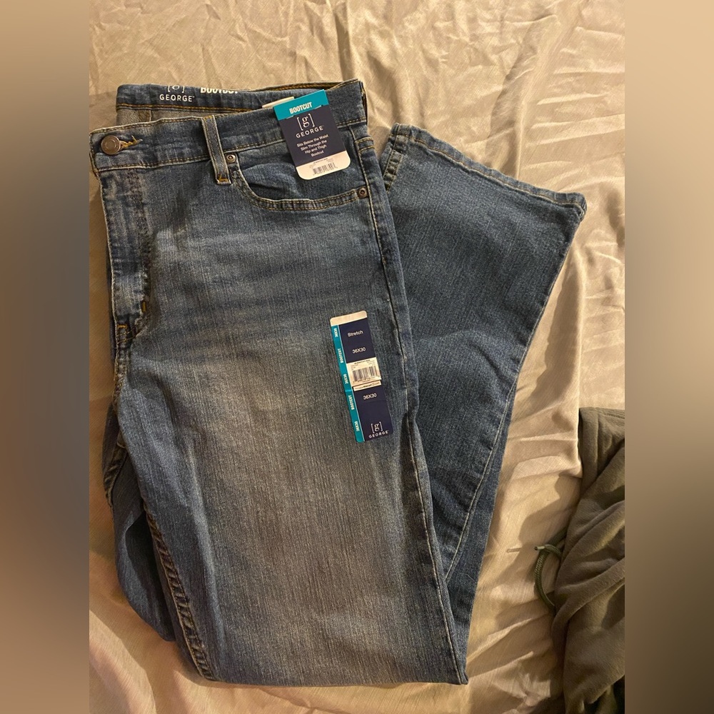 Mens George Bootcut Jeans 36x30